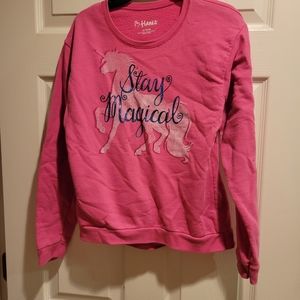 Hot Pink sweatshirt-stay magical